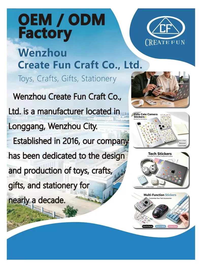 Wenzhou Create Fun Craft Co., Ltd. குளோபல் எக்ஸ்போவில் ஜொலிக்கிறது: தனிப்பயன் ஸ்டிக்கர்கள் மற்றும் DIY பொம்மைகளில் ஒரு பத்தாண்டு புதுமை